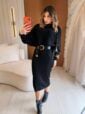 conjunto modal vestido e blusa