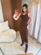 conjunto modal vestido e blusa
