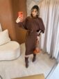 conjunto modal vestido e blusa