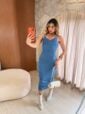 conjunto modal vestido e blusa