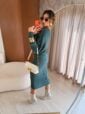 conjunto modal vestido e blusa