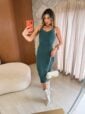 conjunto modal vestido e blusa