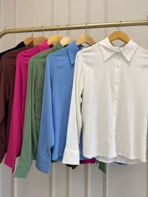 camisa viscolinho com elastano