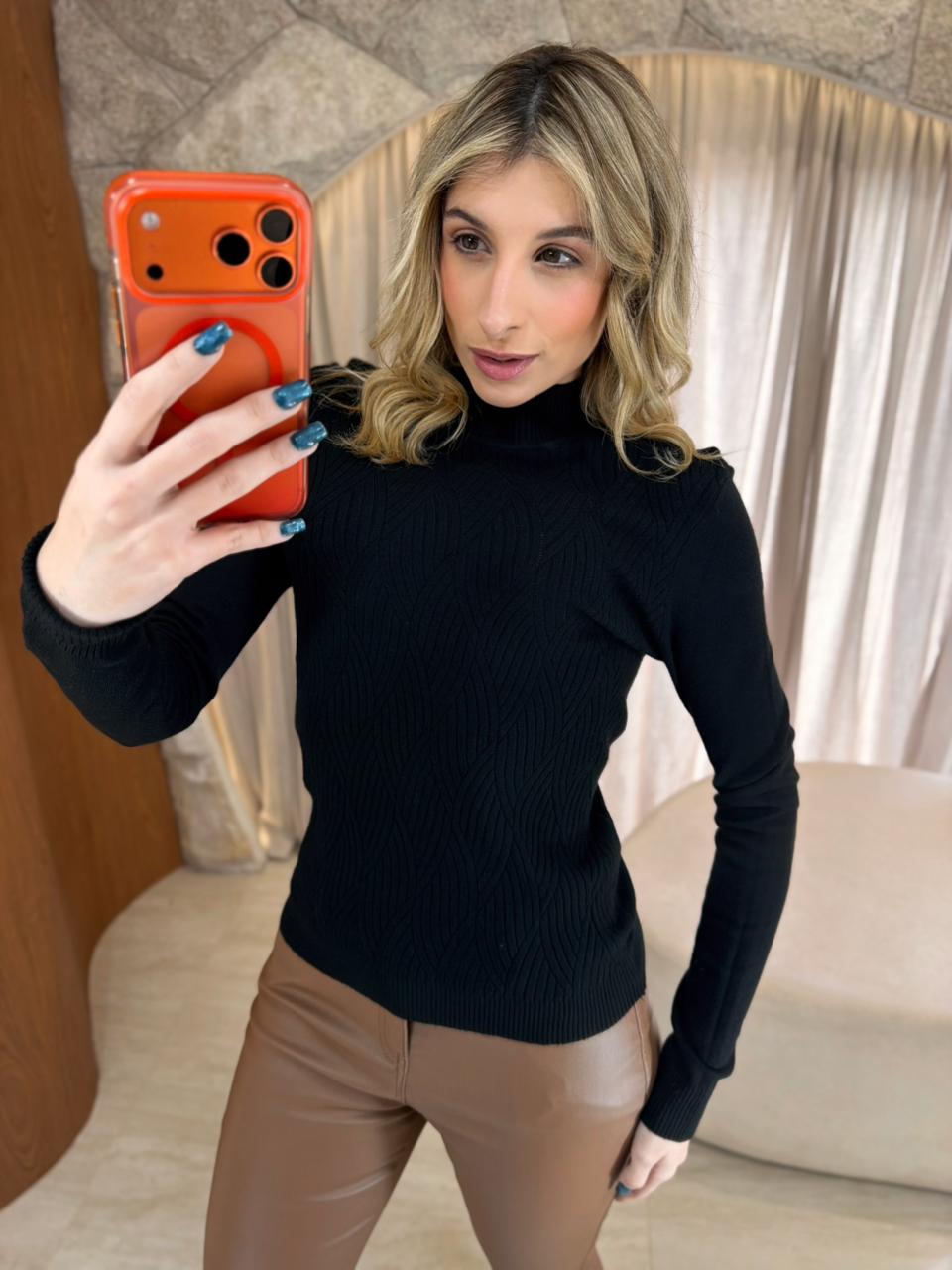 blusa modal importada slim